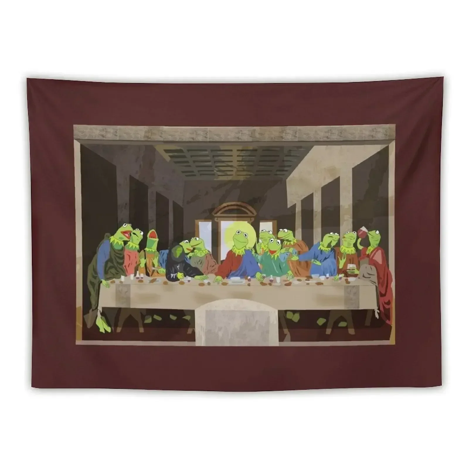 

Kermit's Last Supper Tapestry Home Decorators Bedroom Decoration Cute Room Things Tapestry