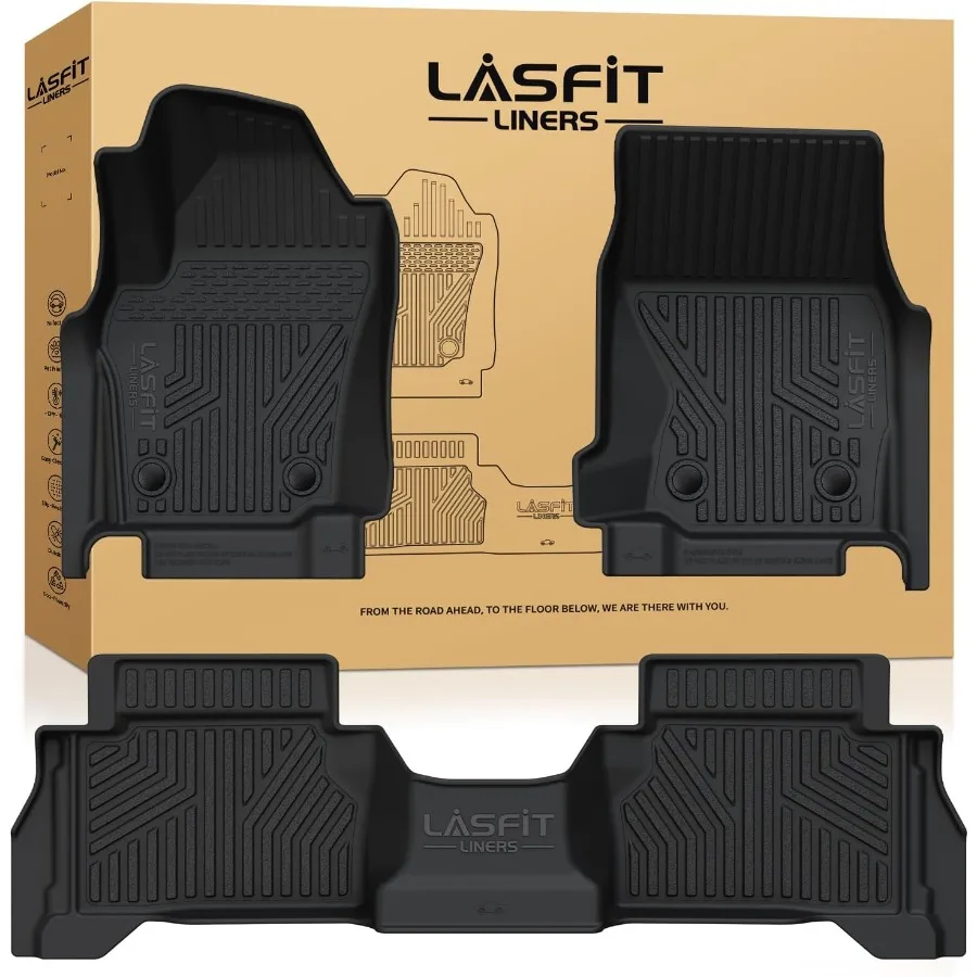 

AllWeather Floor Mats for Tacoma 20242026 Double Cab with Manual Transmission Only Custom Fit TPE Car Mats for Front and Rear