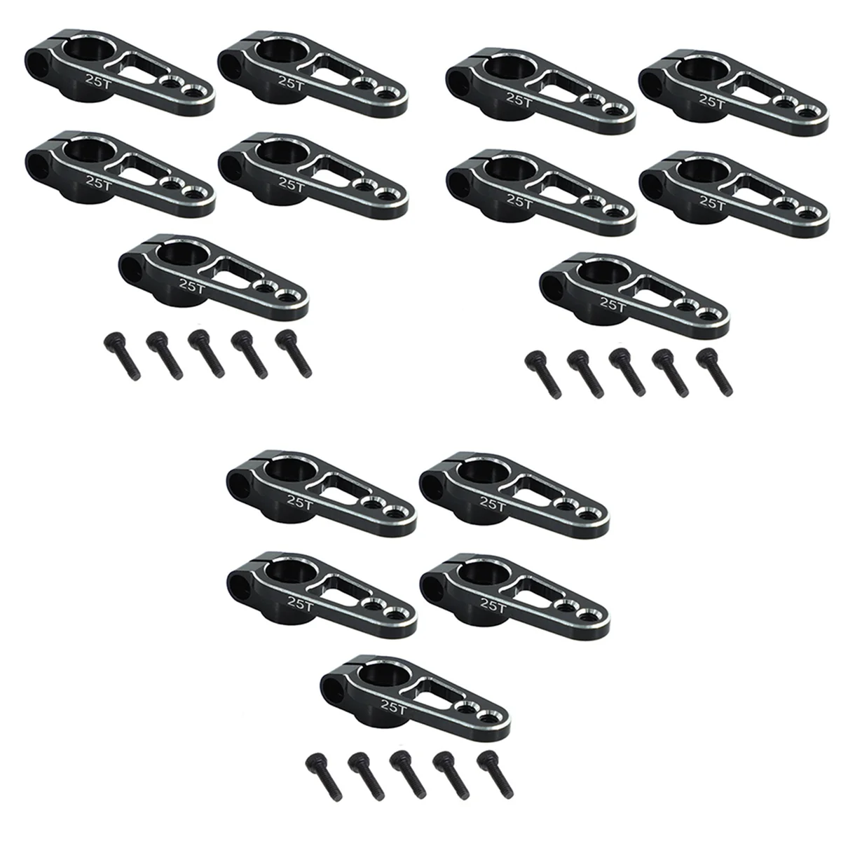 

Y04A 15 шт., алюминиевый сплав, 31 мм, 25 т, рулевой сервопривод, звуковой сигнал для Futaba D4 1/10, детали гусеничного автомобиля для дрифта, черный