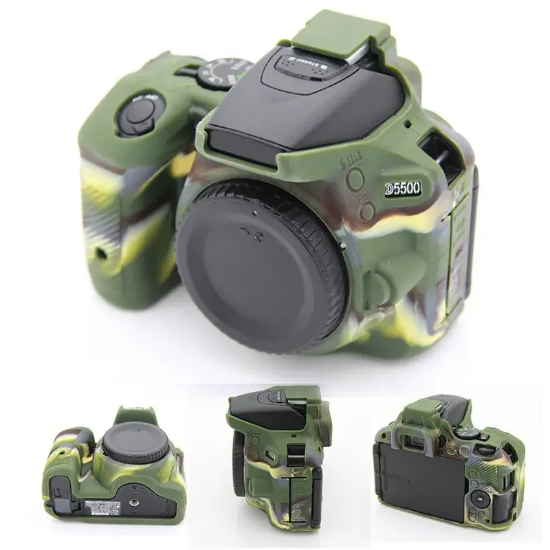 for Nikon D5500 D5600 Soft Silicone Armor Skin Camera Case Protective Cover Housing Bag Body Protector