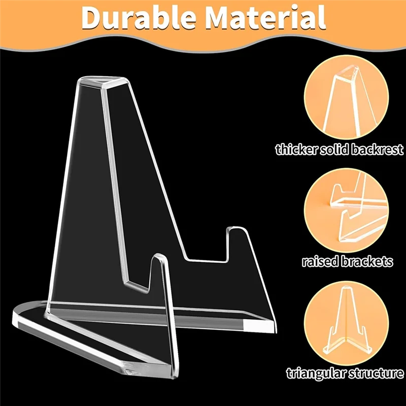 AAAN-Arcylic Card Display Stands Mini Clear Easel Stand Holder For Displaying Your Collection