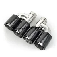 Type Carbon Fiber Exhaust Tip-Dual Outlet Inlet Size: 51 54 57 60 63 67 70 mm Outlet Size: 93mm