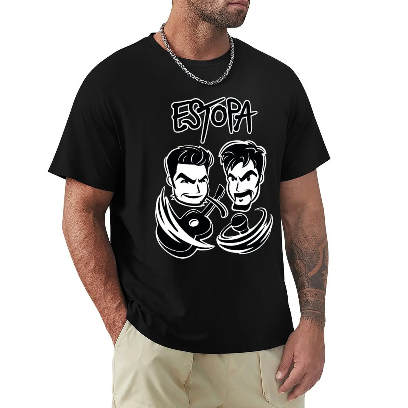 ESTOPA: Dibujos Animados del 25.º Aniversario. Camiseta con Estampado Urbano
