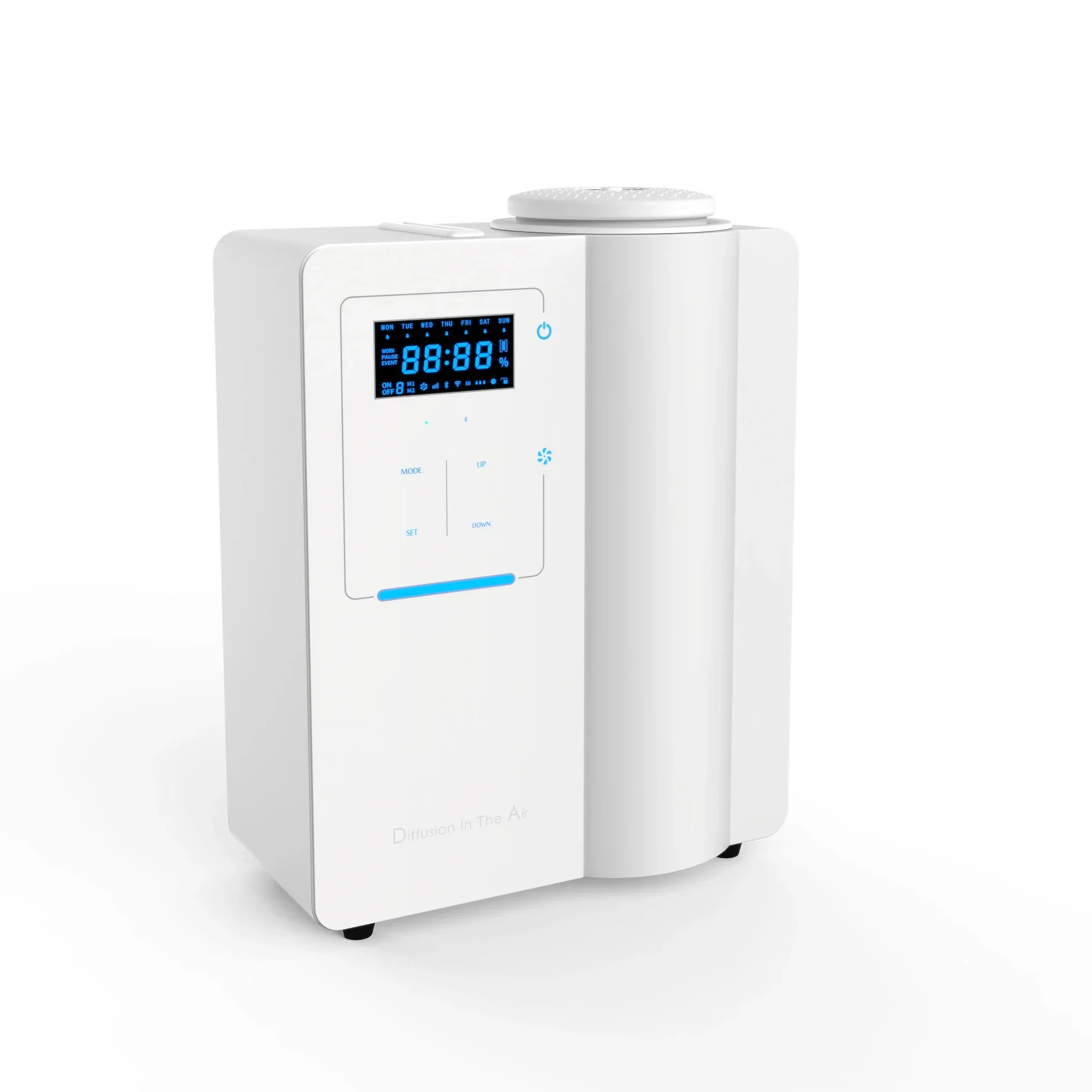 

Aluminum Alloy Waterless Scent Diffuser 200ml Bluetooth APP 300-500m³ Coverage Low Noise 8W Aromatherapy Machine for Hotel Home