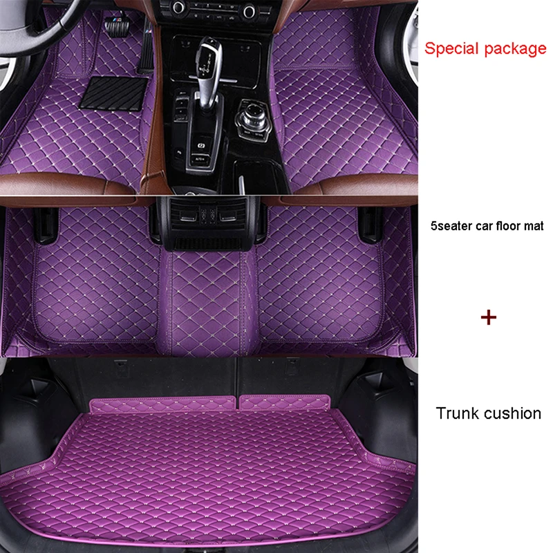 

WZBWZX Custom Car Floor Mat Trunk Mats For Mercedes Benz All Models E Class GLK GLC S600 400 SL W212 W211 SLK Auto Accessories