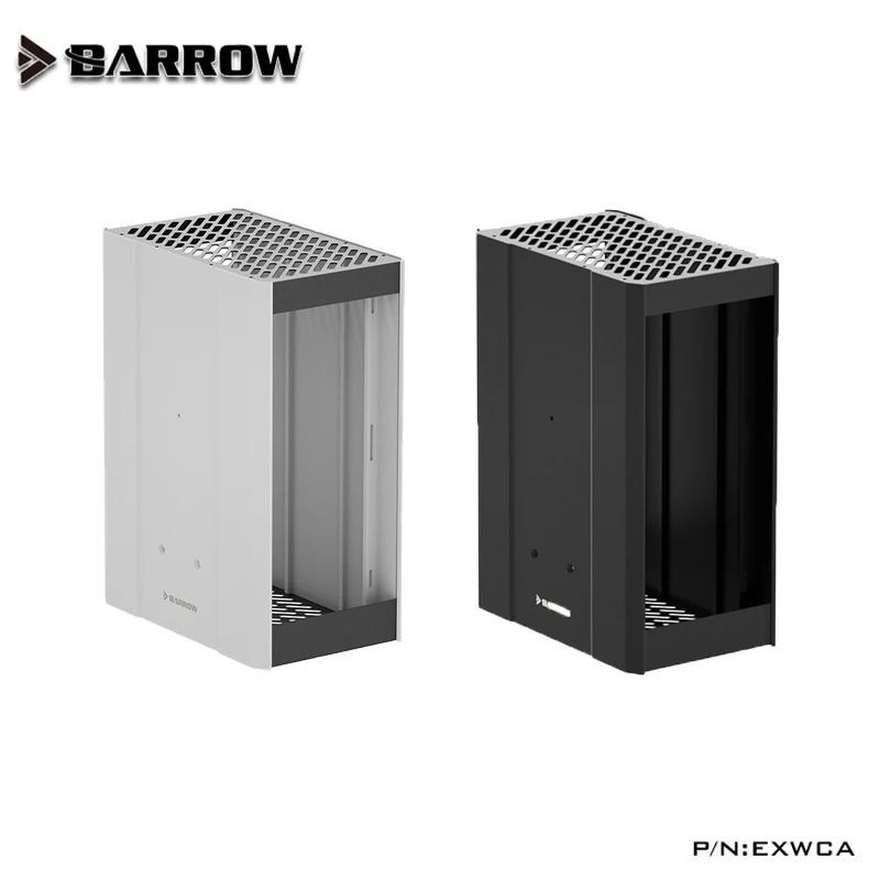 Barrow External Water Cooling Dock ITX Case Supports Dual 240/360mm Radiator,Pump Reservoir, FAN,Soft tube Fitting ARGB,EXWCA