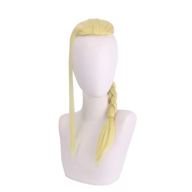 Wig - Tokyo Swastika Avengers Cosplay Anime Wig - Kyouka Ryuujitsubashi Wig - Light Yellow Whip Style