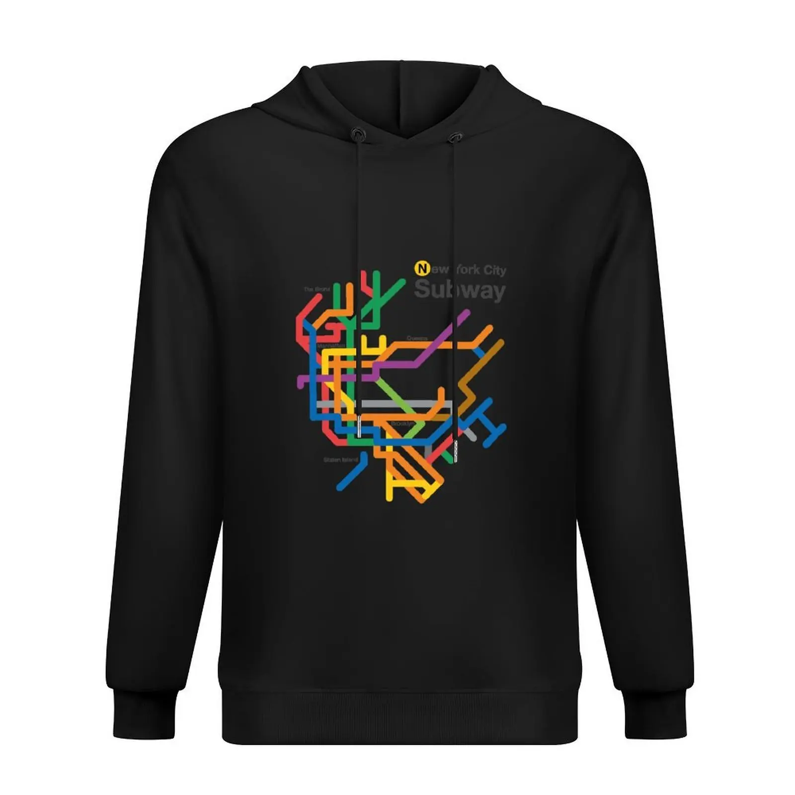 

NYC Subway diagram Hoodie men wear men clothing japanese style graphic t shirts men mens hoodie
