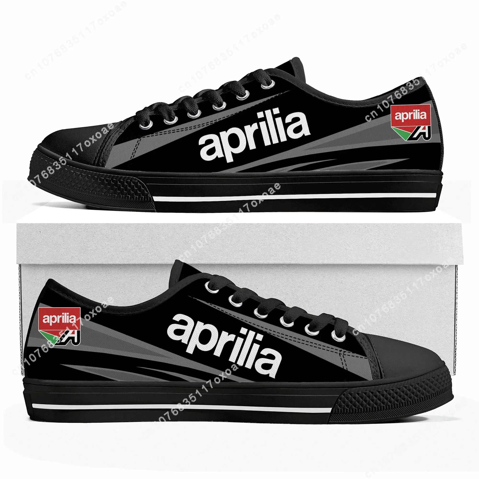 Aprilia-Low Top Canvas Sneakers para Homens e Mulheres, Custom Made Shoes, Casual, DIY, Adolescente, Casais, Alta Qualidade