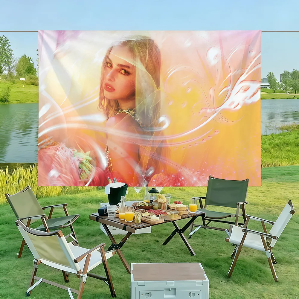 Singer A-Addison Rae Addison Flag Wall Decorations Home Decor Suitable For Living Room Bedrooms Dormitories Parties And Holidays