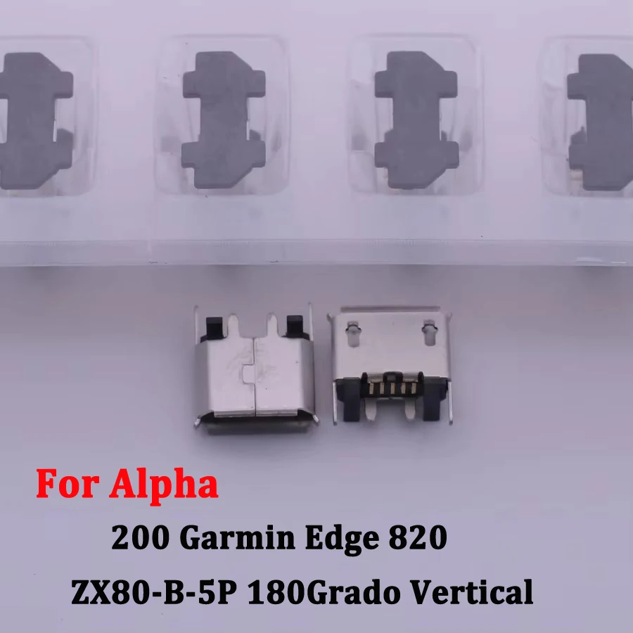 5Pin Micro Mini USB Jack Socket Charging Port Dock for Alpha 200 Garmin Edge 820 ZX80-B-5P 180Grado Vertical SMT 5P Connector