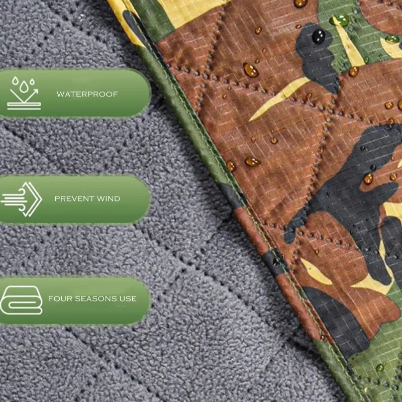 WOSTAR-alfombra impermeable para acampar al aire libre, manta gruesa plegable universal para las cuatro estaciones, almohadilla de asiento pequeña