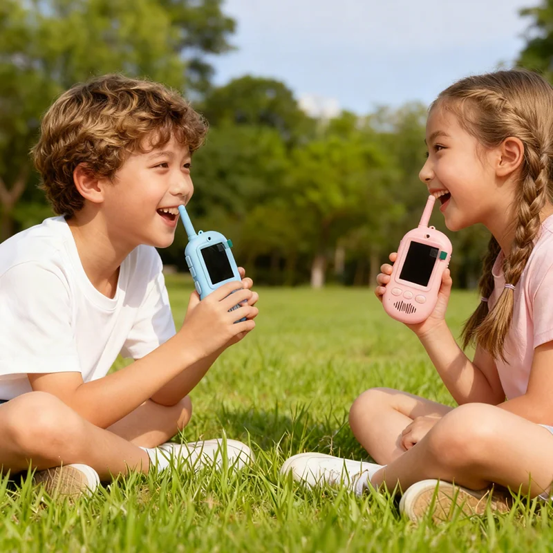 Kinder Video Walkie Talkies Set, 2 Inch Scherm, Eén-Knops Oproep, Lange Bereik, Kindvriendelijk, Gemakkelijk in Gebruik, Intercom Speelgoed, Cadeaus voor Jongens en Meisjes