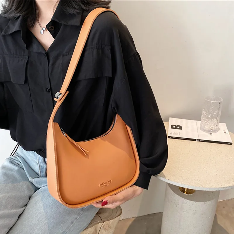 Burminsa Wide Strap Crossbody Bags For Women 2023 Trend Designer Korean Small Shoulder Bag PU Leather Ladies Handbags And Purses