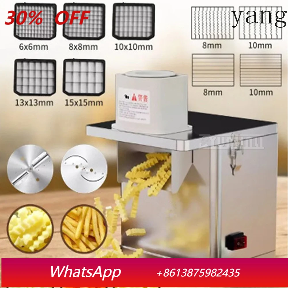 Elektrische Pommes-Frites-Schneidemaschine, Gemüseschneider für Kantinen, Elektrischer Zerkleinerer, Küchenmaschine
