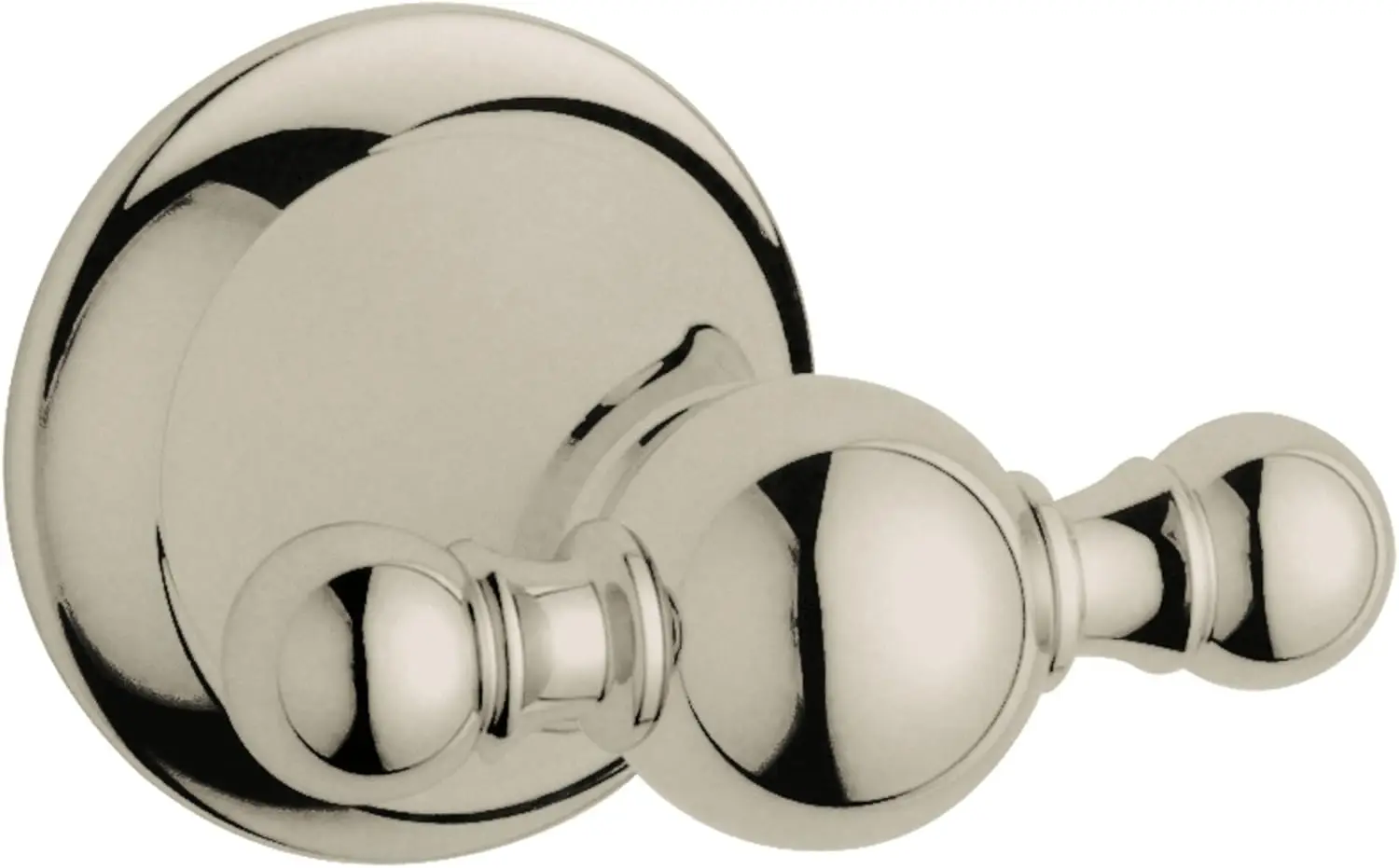 Elegant Seabury Brushed Nickel Robe Hook Practical Bathroom Accessory for Hanging Bathrobe or Towels, Sleek Finish