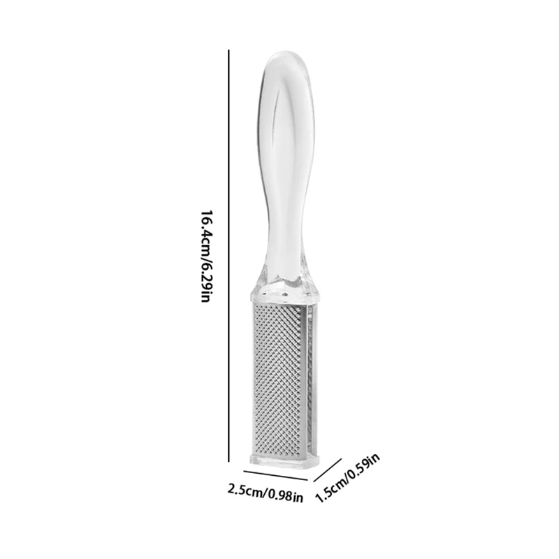 【HBS-7】Double Sides Foot File Rasp Pedicure Tools Dead Skin Callus Remover Plastic Handle Scrubber Brush Pedicure Tools