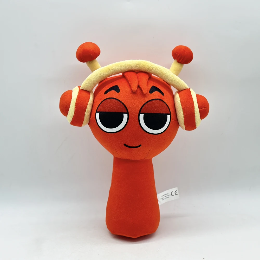 SPRUNKI Wenda Plush Red earphones, plush toys, creative design, trendy home decoration gifts