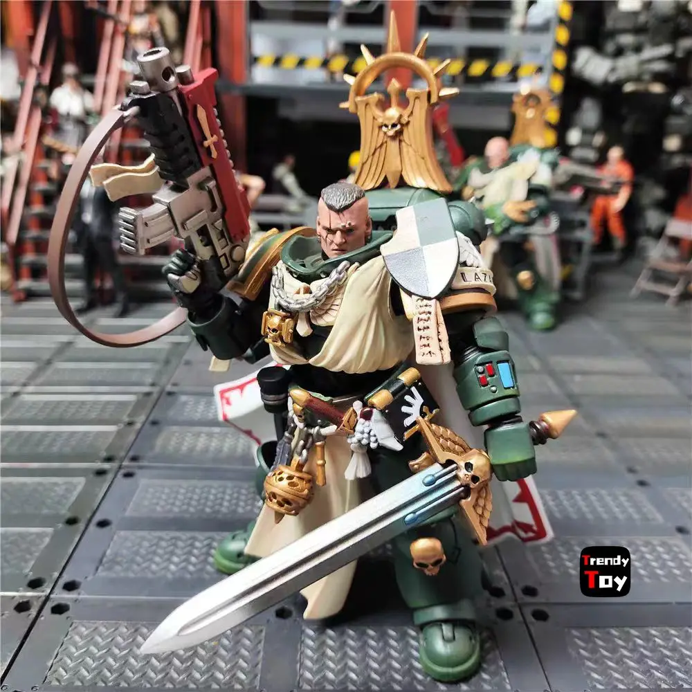 【JOYTOY】Warhammer 40K Dark Angels Master Lazarus 1/18 Action Figure Toys