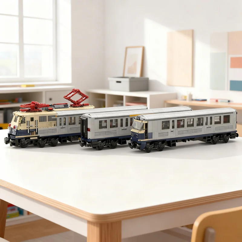 

2990pcs MOC Silberling Local Train Model Building Blocks Construction Christmas Gifts Toy Creative DIY Idea Assemble Kids Toys