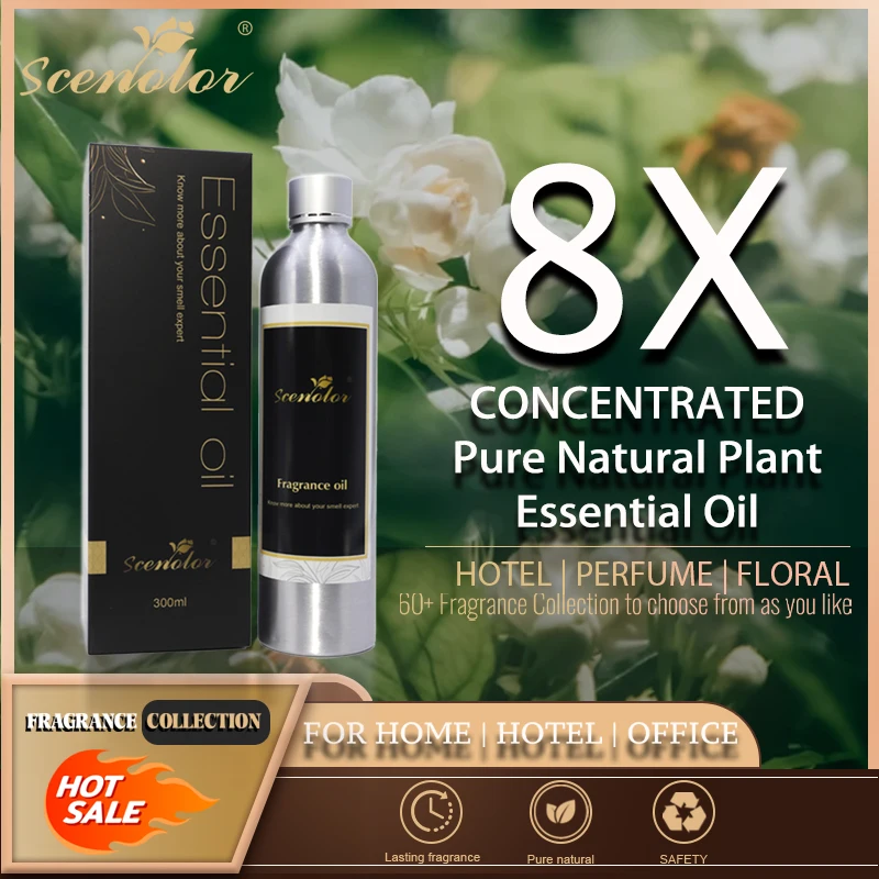 Diffuser Essential Oils Flower Collection 300ML Fragrance Perfume Oil Flavoring For Home Hotel Professional Air Freshener