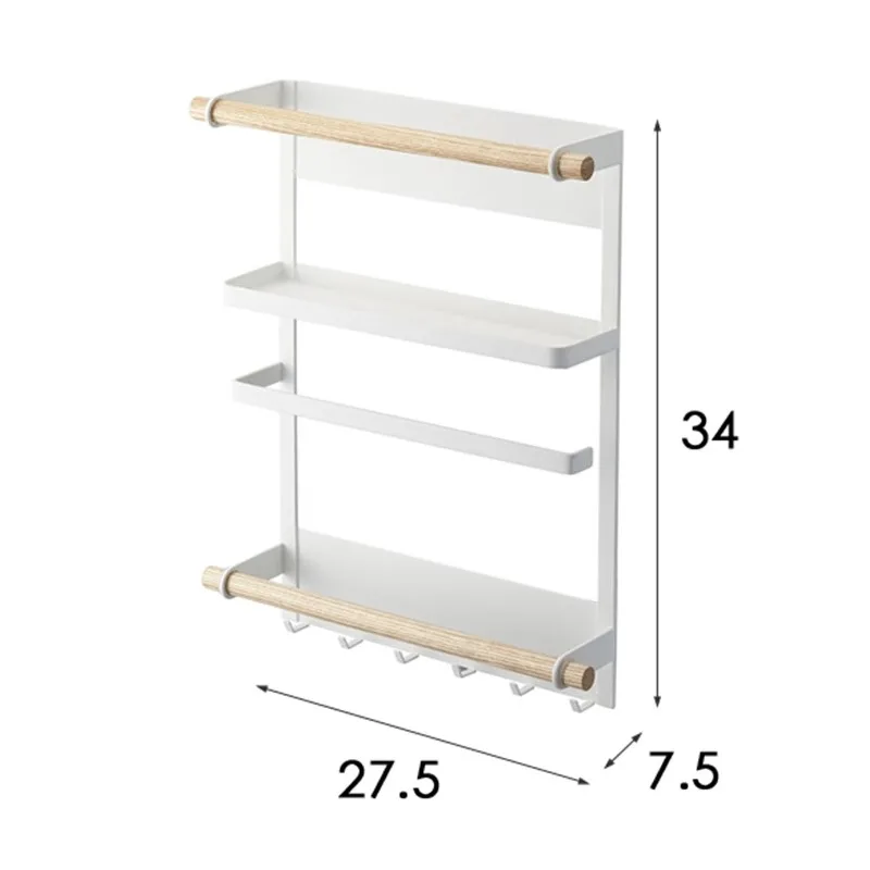 

Plastic wrap roll paper tissue shelf, rag holder, hanging rod