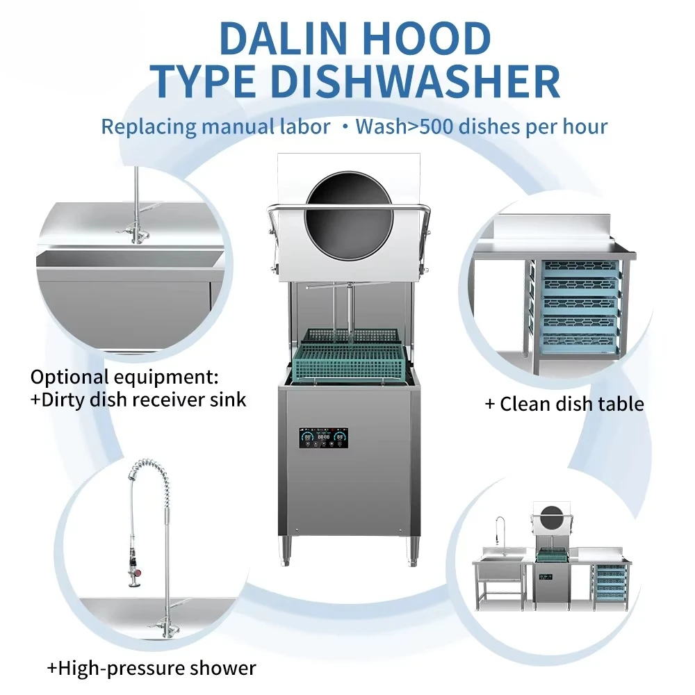 Smart Edelstahl Restaurant Kommerzielle Haube Typ Spülmaschine Maschine Restaurant Spülmaschine Spülmaschine Restaurant