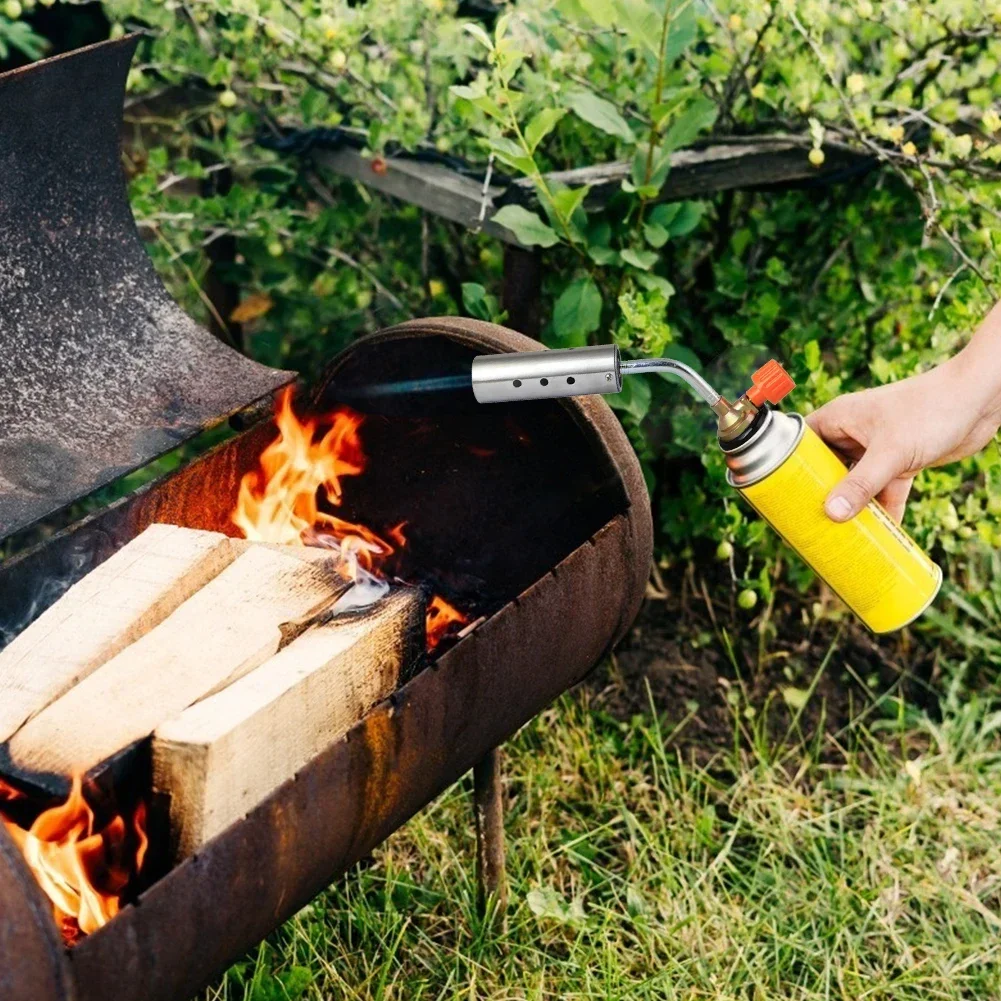 Imagem -04 - Metal Soldagem Tocha Pistola de Chama Queimador de Butano Camping ao ar Livre Isqueiro Lança-chamas Equipamento de Ignição de Aquecimento Queimador a Gás