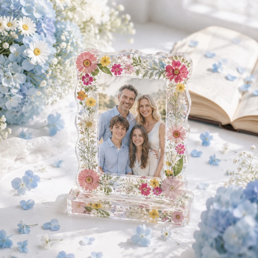 S0305 Love Heart Shell Photo Frame Resin Mold DIY Crystal Dried Flower Ornament Silicone Mold for Epoxy Handcraft Art Projec - view 3