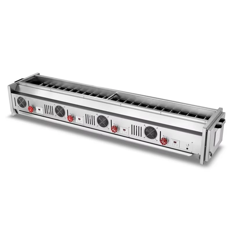 A8 Series 4 Controls Professional Commercial Smokeless Stainless Steel BBQ Grill LPG/Natural Gas High Temperature
