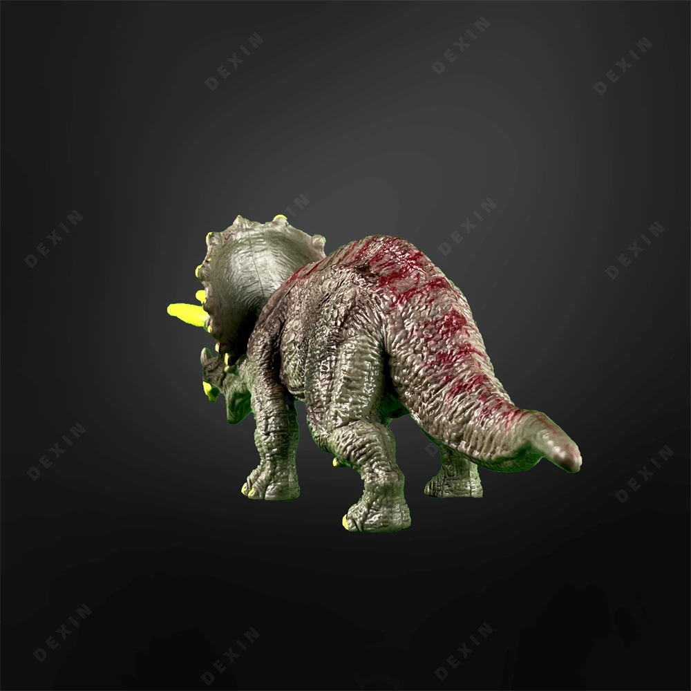 New Jurassic Sterrholophus Marsh(Triceratops) Static Model Animal Decoration Collect Halloween Christmas Birthday Gift KidsToys