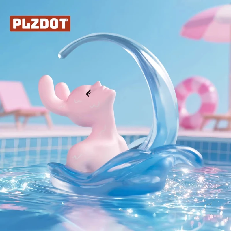 

New Genuine Plzdot Pink Rabbit Abstract Series Mini Blind Box Doll Second Generation Desktop Ornament Holiday Toy Lovely Gifts