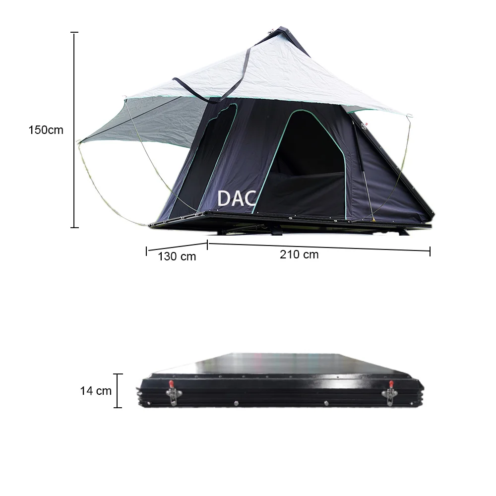 Aluminum Hard Shell Triangle Roof Top Tent | Outback Camping & Travel Essential