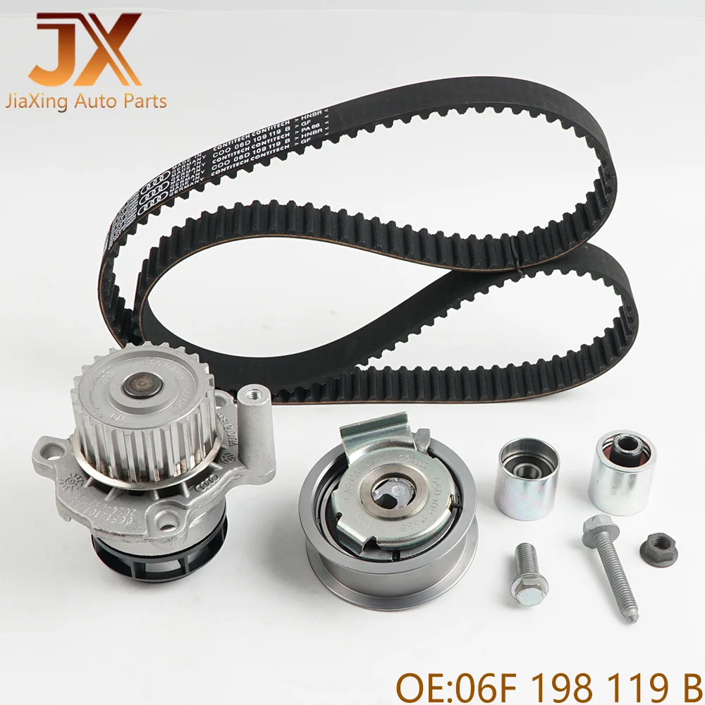 06F198119A B Timing Belt Kit Water Pump Chain Tensioner For TT A6 Eos Jetta Leon 06F121011 06D109119B 06D109243B 06D109244E