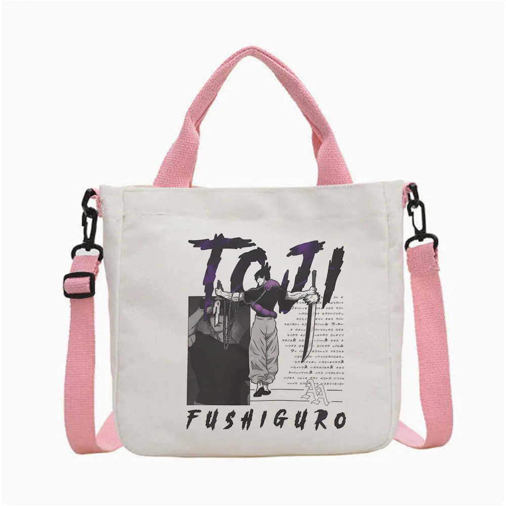 Toji Fushiguro tote bag canvas  y2k shopping reusable totebag woman