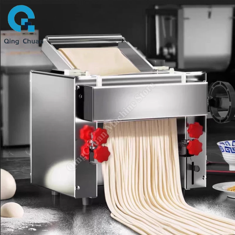 Electric Noodle Machine Small 240mm Roller Width 1500W Full Automatic Household Kneading Desktop Steamed Bun Dough Maker