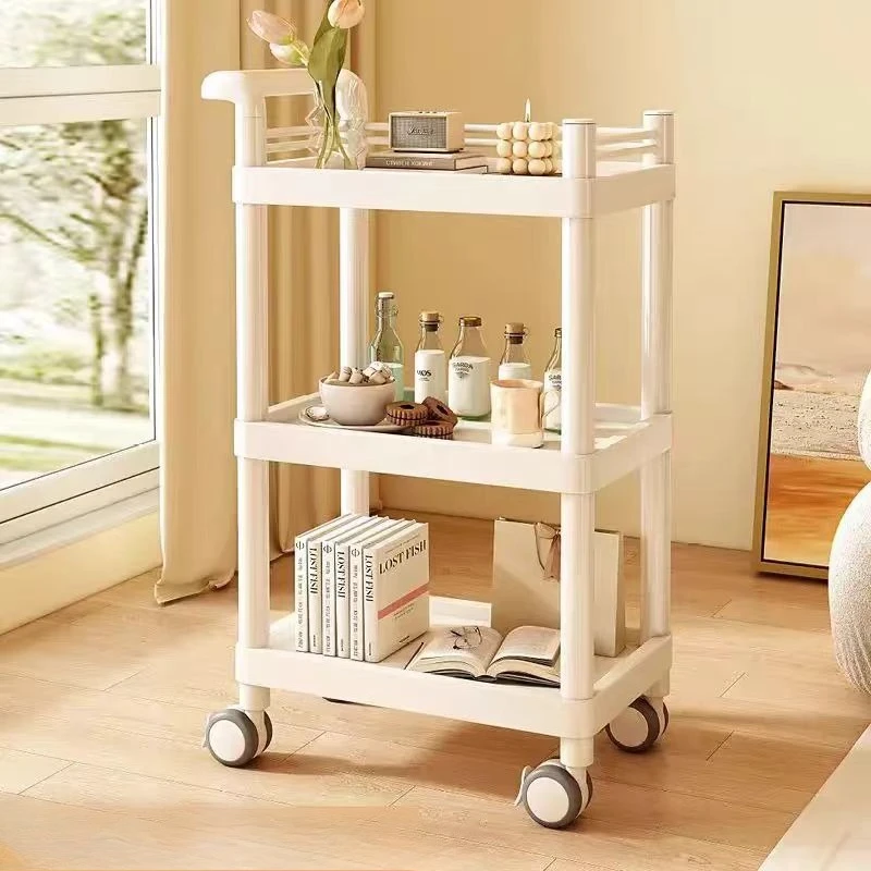 Professional Beauty Salon Cart Trolley Tool Storage Rack Movable Shelf Cupping Machine Stand Small Bubble Equipment Organizer