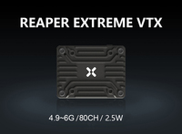 Foxeer 4.9-6G Reaper Extreme V2 2.5W High Power 80CH VTX FPV Video Transmitter with CNC Shell Built-in Mic for RC FPV Drones