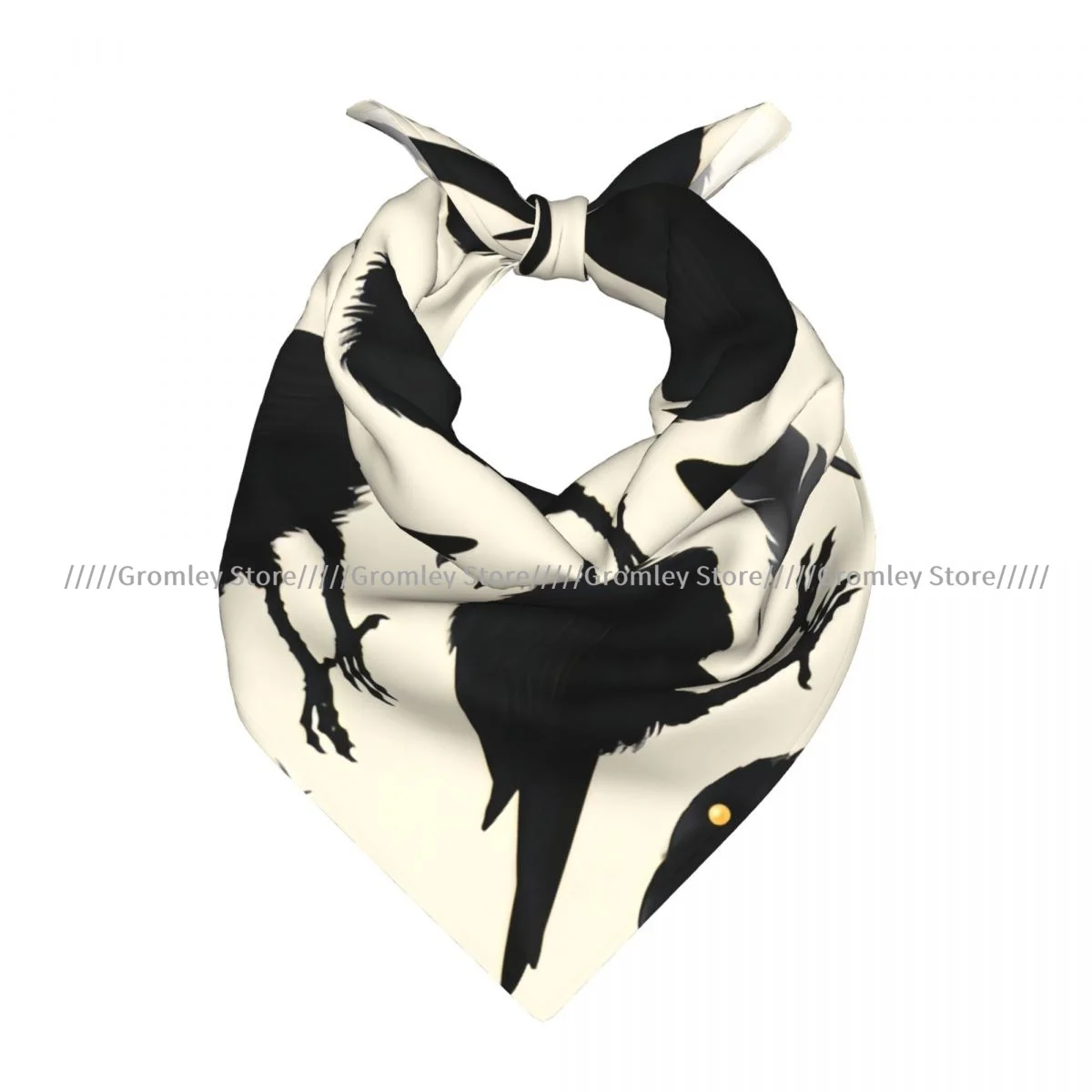 

Square Scarf Women Raven And Feathers Bandana Headscarf