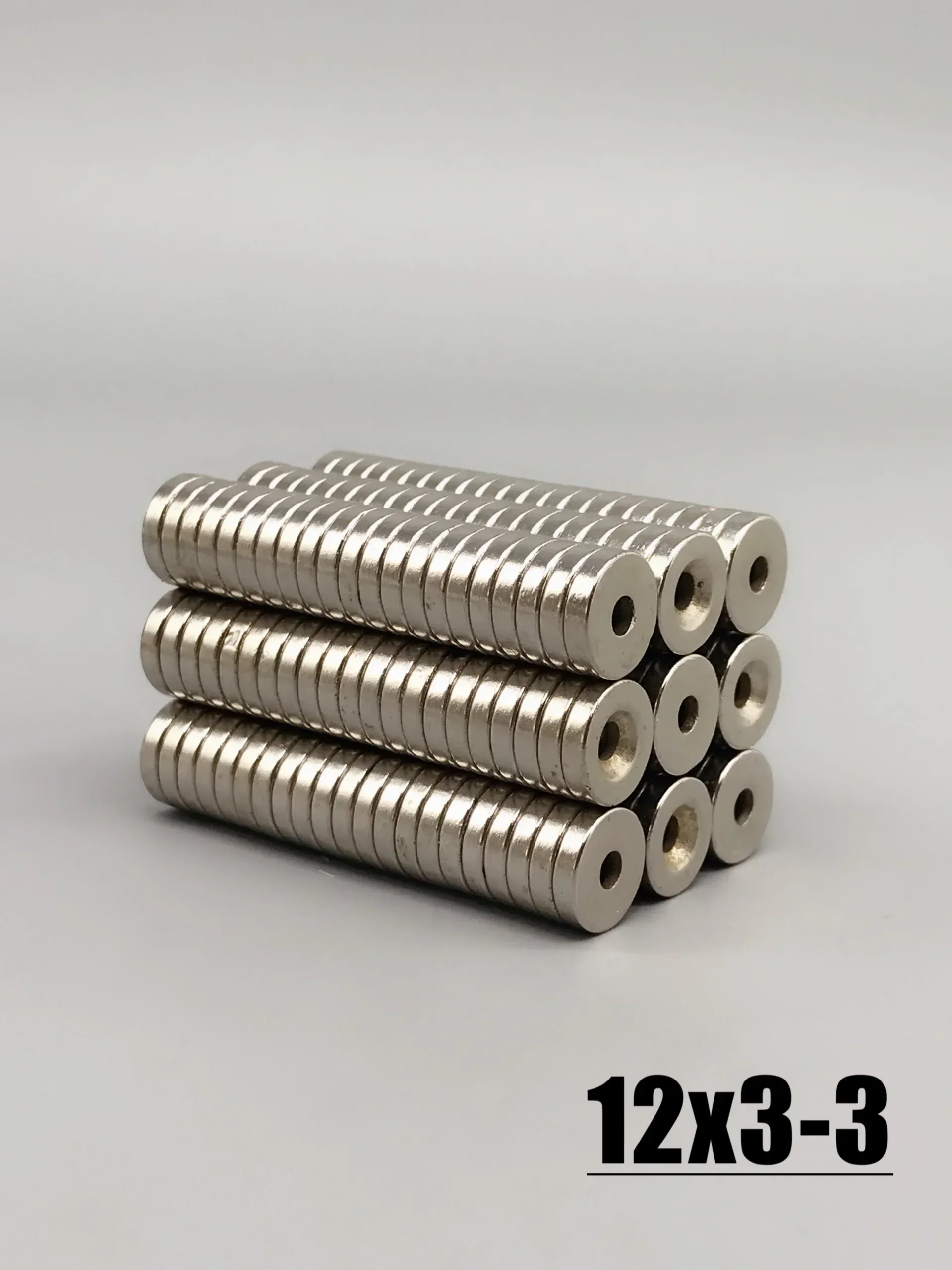 10-500 stuks 12X3-3mm Magneet Ronde Gat voor Keuken Kantoor Locker Koelkast Koelkast Garage 12*3-3mm Accessoire - afbeelding 2