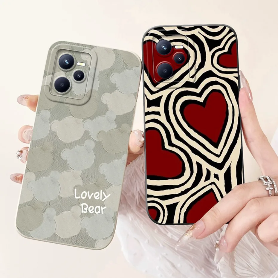 Lens Protective Case For Realme C35 Fashion Pattern Soft Silicone Back Cover For RealmeC35 C 35 4G RMX3511 Phone Cases - view 3