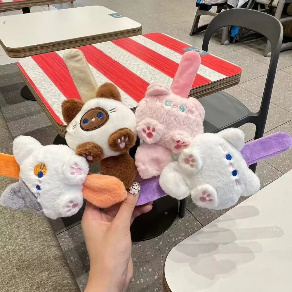 

Siamese Cat Cat Slap Bracelet Series Simulation Wrist Style Slap Bracelet Pink Cat Soft Capybara Wrist Band BirthdayGift