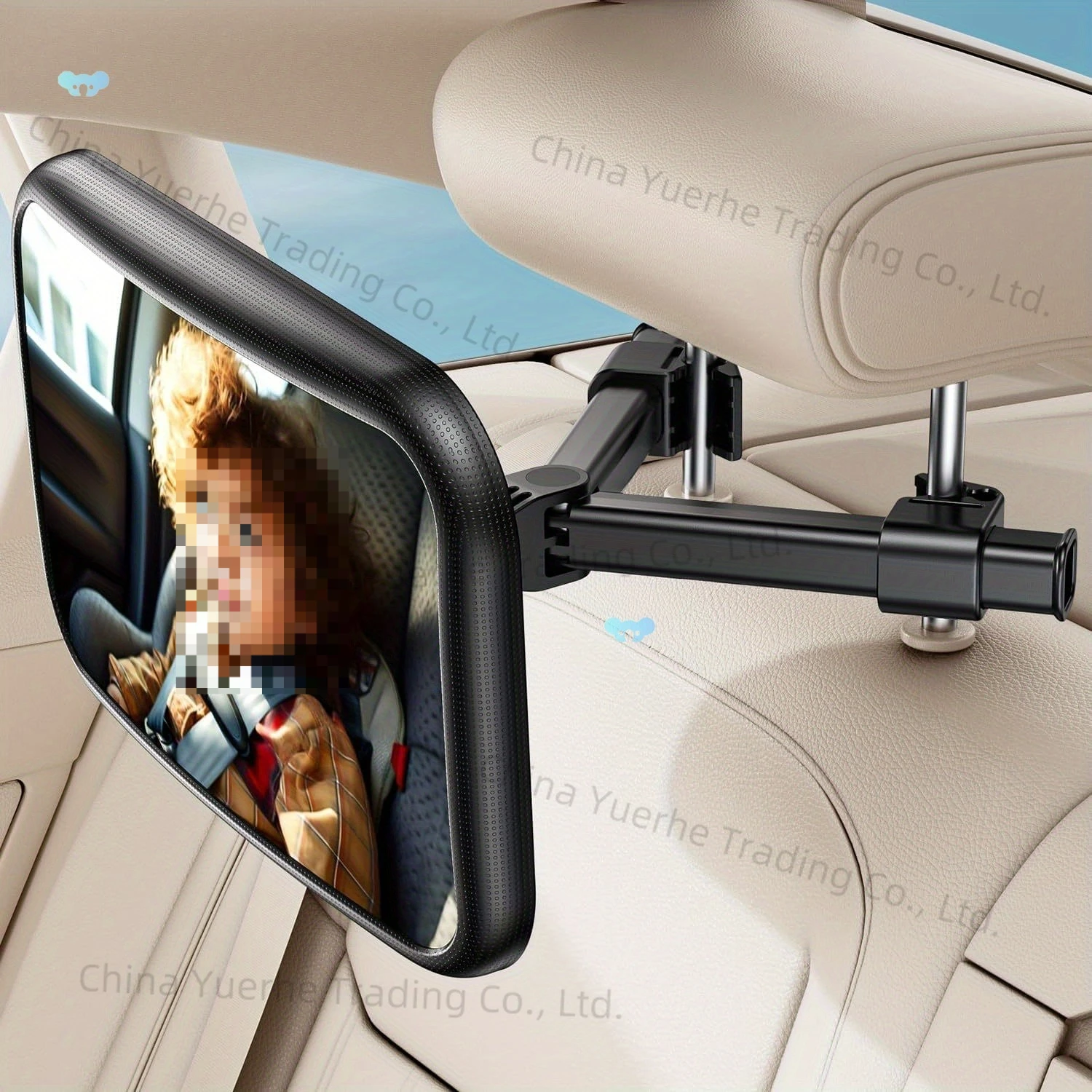 

Rotating Makeup Mirror 360 ° Rotating Backseat Makerup Mirror