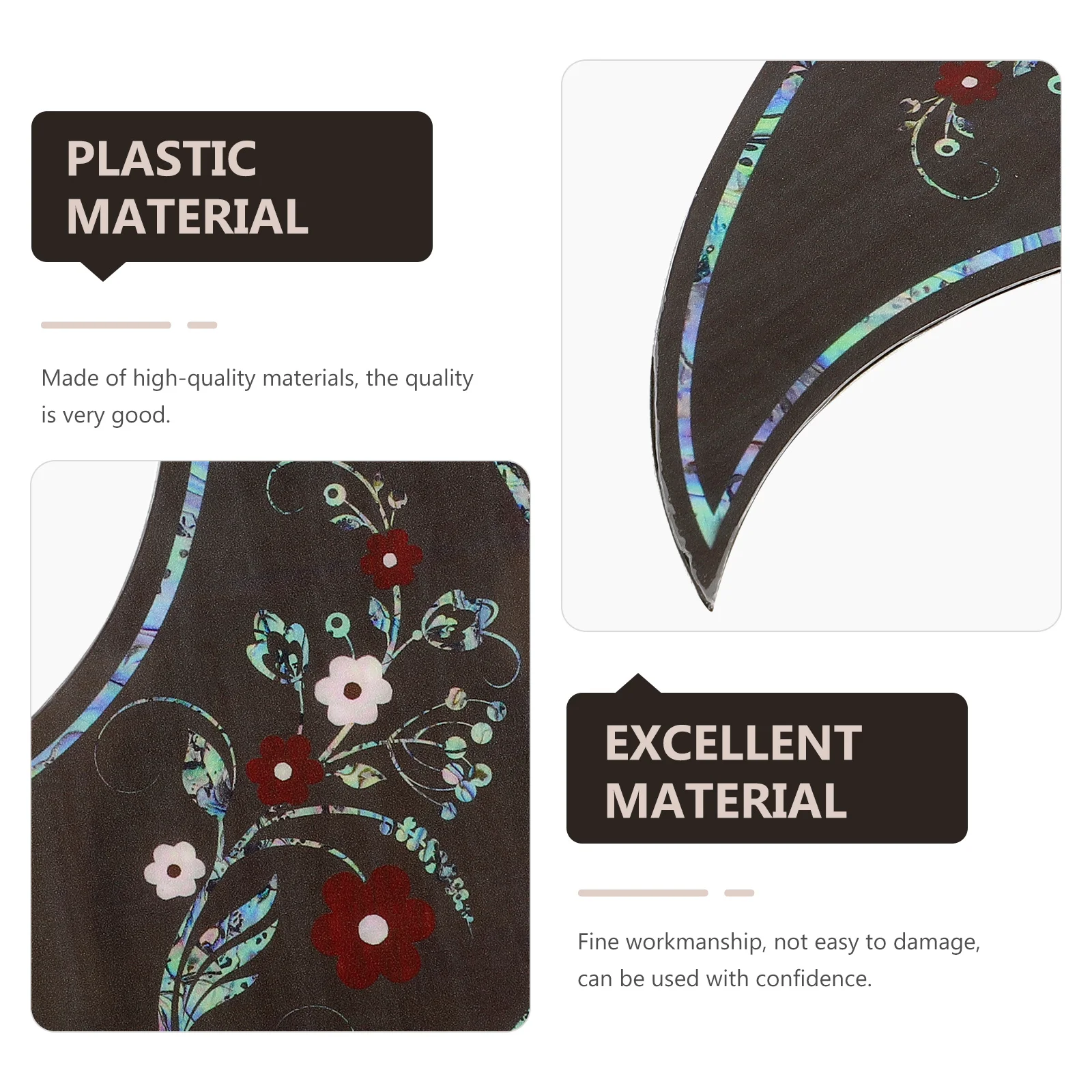

Guitar Pickguard 39-41 Inch Self Adhesive Anti Scratching Plate Water Drop Flowers Guitar Parts Accessories Protective Sticker