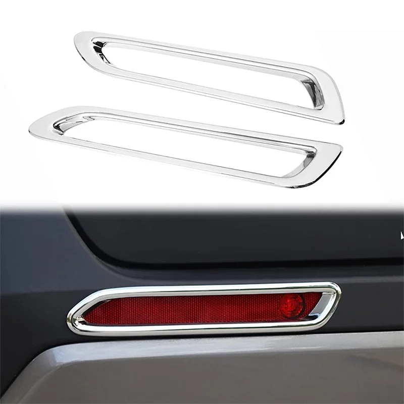 

Car Rear Bumper Fog Light Lamp Trim Cover Chrome For Toyota RAV4 2019 2020 2021 2022 2023