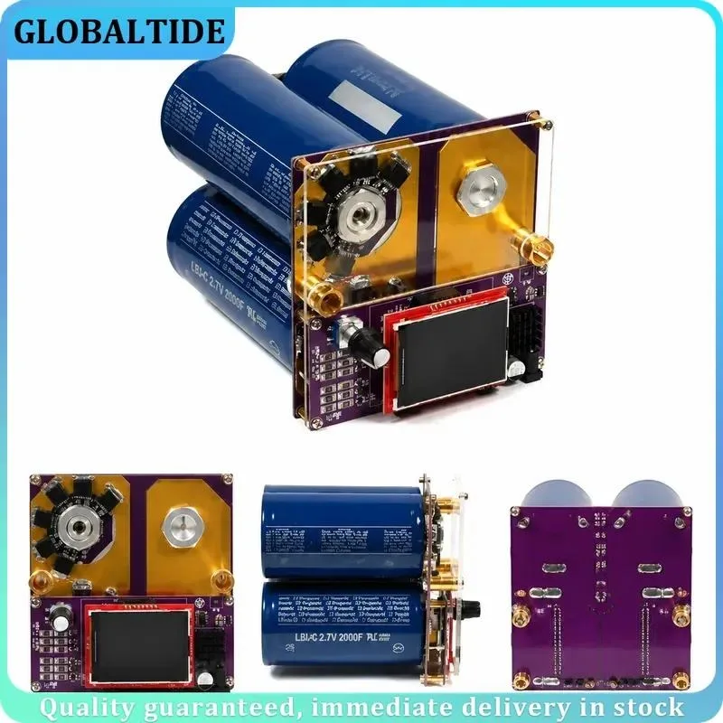 Portable Farad Capacitor Spot Welder Dual Pulse Adjustable High Power for Lithium Battery Pack 18650 21700 Cell Nickel Strip