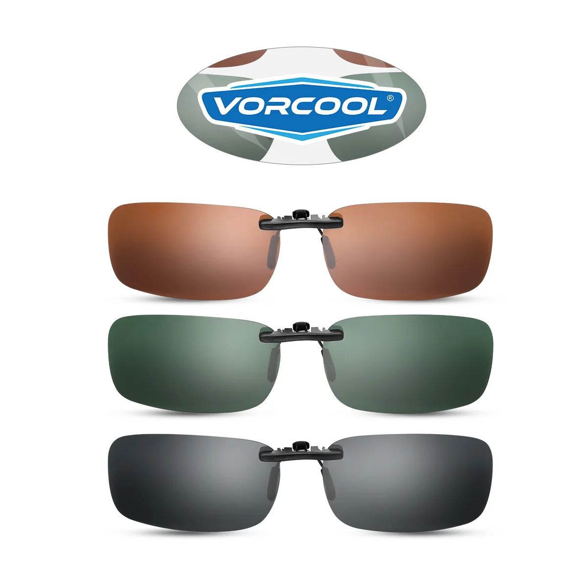 

3Pcs Driver Polarized Clip for Myopia Glasses Uv400 Protection Scratch Resistant Nose Bridge Green