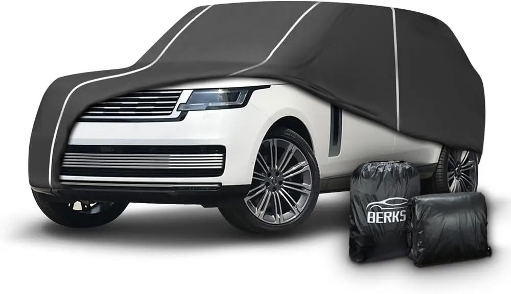 

Водонепроницаемый чехол для автомобиля с флуоресцентными полосами для Range Rover 2011-2024, всепогодный, 6-слойный, с сумкой для хранения