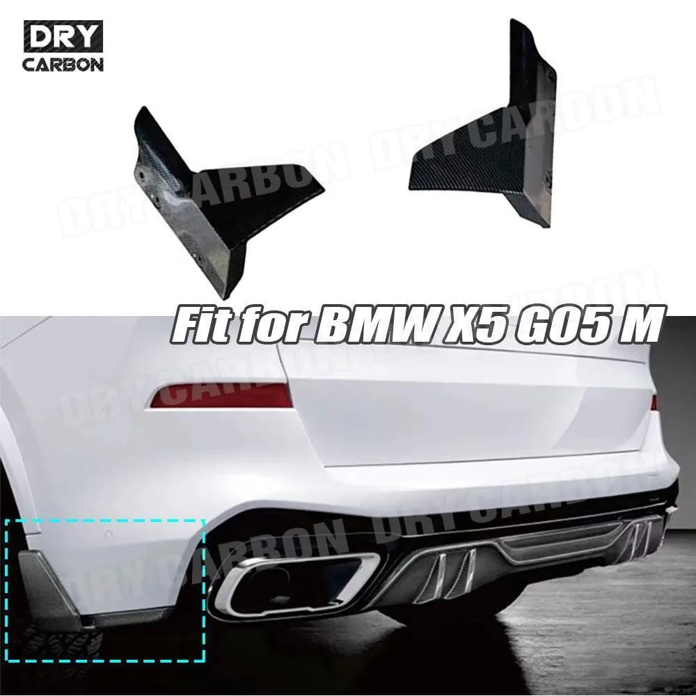 

Carbon Fiber Rear Bumper Side Splitters Flaps for BMW X5 G05 M Sport 2019+ ABS Car Cupwings Winglets Body Kits Accessories