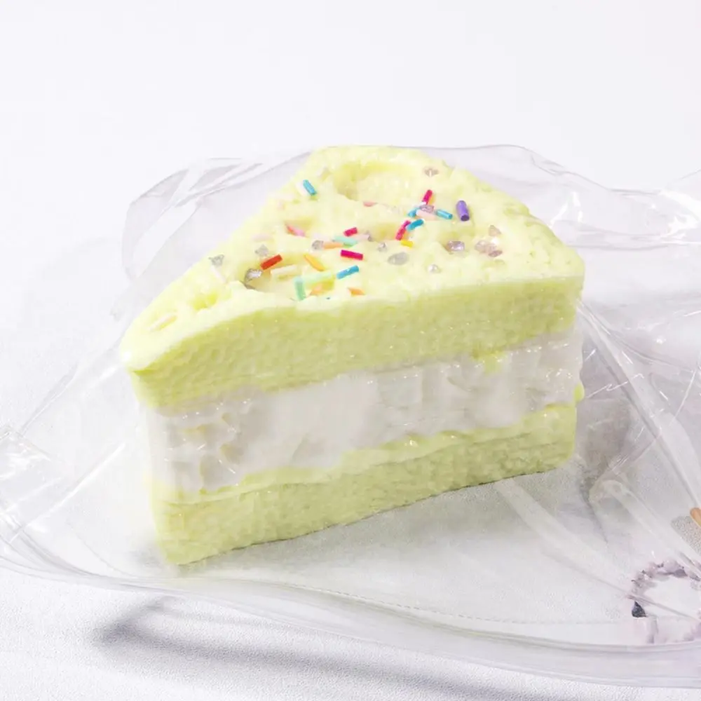 Creative Triangle Cheese Squeezable Realistic Portable Triangular Cake Pinch Handmade Simulation Cake Cake Squeeze